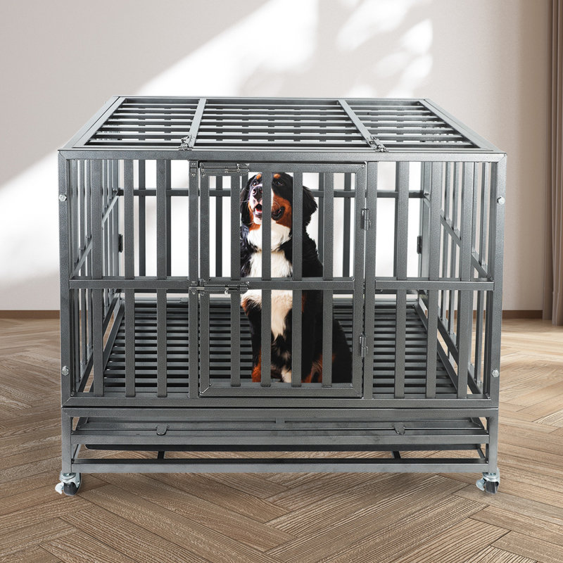 Tucker Murphy Pet™ Heavy Duty Dog Kennel Strong Metal Dog Cage Pet